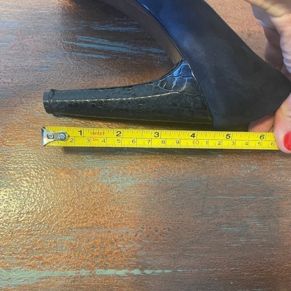 Stuart Weitzman Women's High Block Heels Pump Peep Toes Shoes Size 8 - Picture 10 of 10